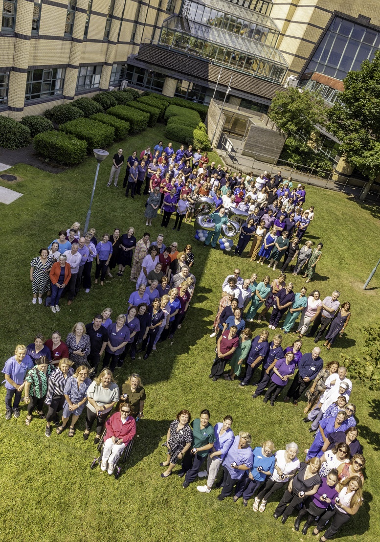 25th Anniversary medal presentation - aerial shot